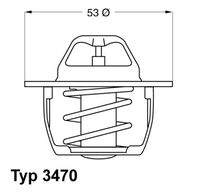 BorgWarner (Wahler) 347089D50 Thermostat, Kühlmittel