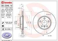 BREMBO 09C34911 Bremsscheibe