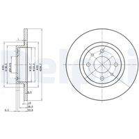 DELPHI BG2411 Bremsscheibe