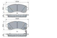 BOSCH 0986494754 Bremsbelagsatz, Scheibenbremse
