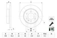 BOSCH 0986479H07 Bremsscheibe