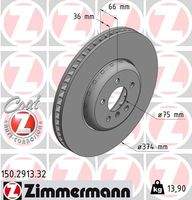 ZIMMERMANN 150291332 Bremsscheibe