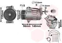 VAN WEZEL 3700K428 Kompressor, Klimaanlage