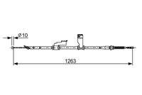 BOSCH 1987482617 Seilzug, Feststellbremse