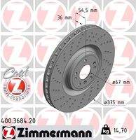 ZIMMERMANN 400368420 Bremsscheibe
