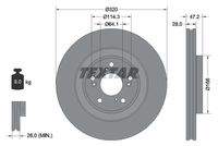 TEXTAR 92306203 Bremsscheibe