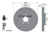 TEXTAR 92326305 Bremsscheibe