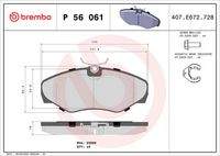 BREMBO P56061 Bremsbelagsatz, Scheibenbremse