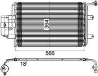 MAHLE AC180000S Kondensator, Klimaanlage