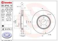 BREMBO 09974311 Bremsscheibe