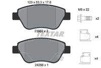 TEXTAR 2398202 Bremsbelagsatz, Scheibenbremse