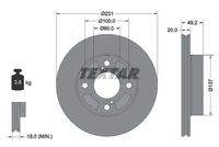 TEXTAR 92314003 Bremsscheibe