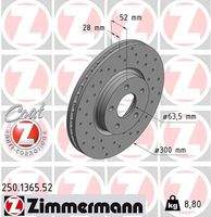 ZIMMERMANN 250136552 Bremsscheibe