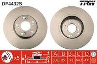 TRW DF4432S Bremsscheibe