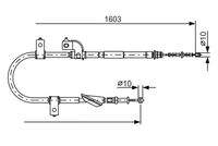 BOSCH 1987482080 Seilzug, Feststellbremse