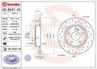 BREMBO 08B3474X Bremsscheibe