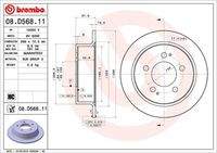 BREMBO 08D56811 Bremsscheibe