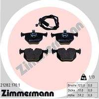 ZIMMERMANN 212821701 Bremsbelagsatz, Scheibenbremse