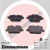 ZIMMERMANN 236231701 Bremsbelagsatz, Scheibenbremse