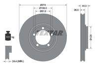 TEXTAR 92221800 Bremsscheibe