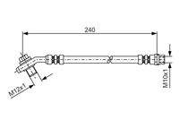 BOSCH 1987476332 Bremsschlauch