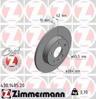 ZIMMERMANN 430148520 Bremsscheibe