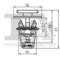 FA1 12400305 Clip, Zier-/Schutzleiste