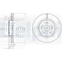 DELPHI BG4131 Bremsscheibe