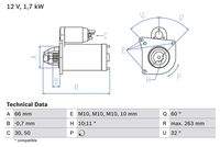 BOSCH 0986013200 Starter