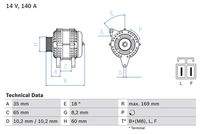 BOSCH 0986084150 Generator