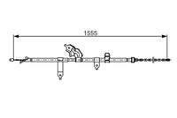 BOSCH 1987482221 Seilzug, Feststellbremse