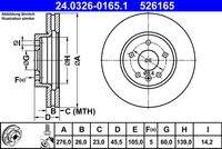 ATE 24032601651 Bremsscheibe