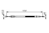 BOSCH 1987482008 Seilzug, Feststellbremse