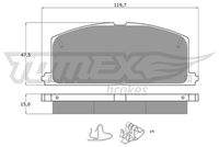 TOMEX Brakes TX1017 Bremsbelagsatz, Scheibenbremse