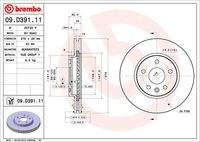 BREMBO 09D39111 Bremsscheibe