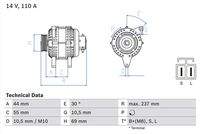 BOSCH 0986080640 Generator