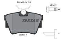 TEXTAR 2398001 Bremsbelagsatz, Scheibenbremse