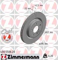 ZIMMERMANN 400550620 Bremsscheibe