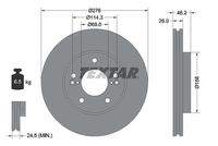 TEXTAR 92173203 Bremsscheibe