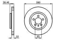BOSCH 0986479156 Bremsscheibe