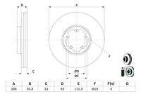 BOSCH 0986479D40 Bremsscheibe