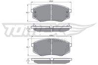 TOMEX Brakes TX1708 Bremsbelagsatz, Scheibenbremse