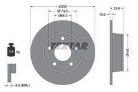 TEXTAR 92104103 Bremsscheibe