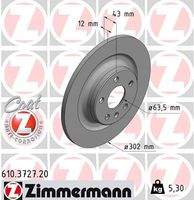 ZIMMERMANN 610372720 Bremsscheibe