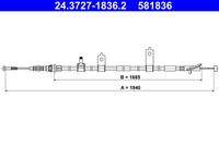 ATE 24372718362 Seilzug, Feststellbremse