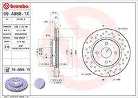 BREMBO 09A9681X Bremsscheibe