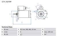 BOSCH 0986016790 Starter