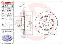 BREMBO 09D25211 Bremsscheibe