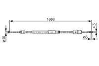 BOSCH 1987482032 Seilzug, Feststellbremse