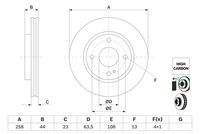 BOSCH 0986479E80 Bremsscheibe